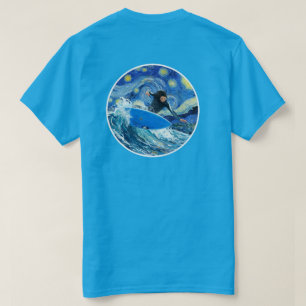 Starry Night Surfer  T-Shirt