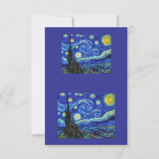 Starry Night  Thank You Card (Front)
