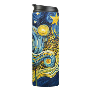 Starry Night Thermal Tumbler