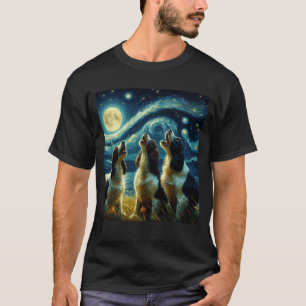 Starry Night Three English Springer Spaniels T-Shirt