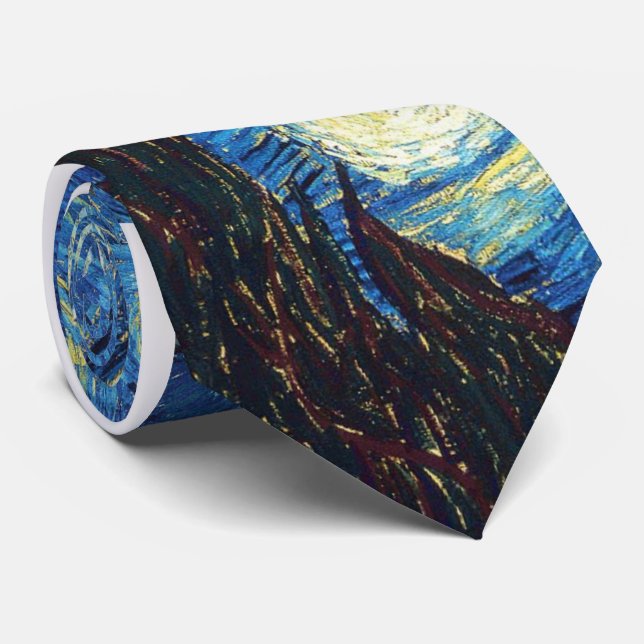 Starry Night Tie Van Gogh (Rolled)