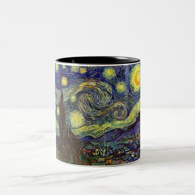 Starry Night Two-Tone Coffee Mug (Center)