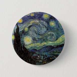 Starry Night - van Gogh 6 Cm Round Badge