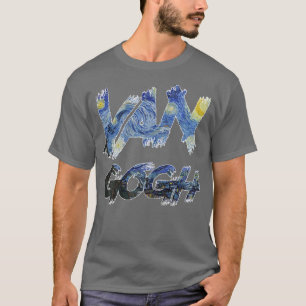 Starry Night Van Gogh Art Painting Vincent Van Gog T-Shirt