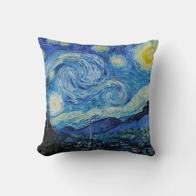 Starry Night Van Gogh Cushion (Front)