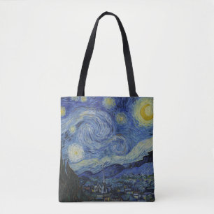 Starry Night & Van Gogh /famous vintage art Tote Bag