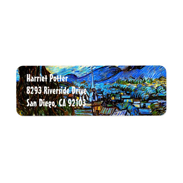 Starry Night Van Gogh Fine Art (Front)