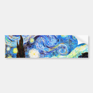 Starry Night Van Gogh Fine Art Bumper Sticker
