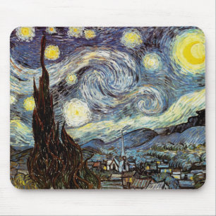 Starry Night Van Gogh Fine Art Mouse Mat