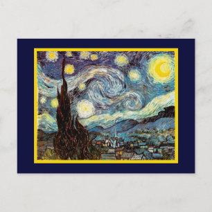 Starry Night Van Gogh Fine Art Postcard