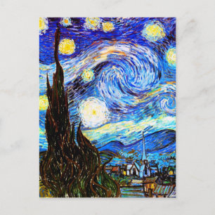 Starry Night Van Gogh Fine Art Postcard