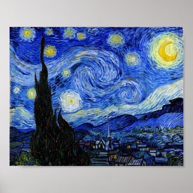 Starry Night Van Gogh Fine Art Poster (Front)