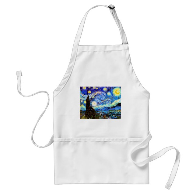 Starry Night Van Gogh Fine Art Standard Apron (Front)