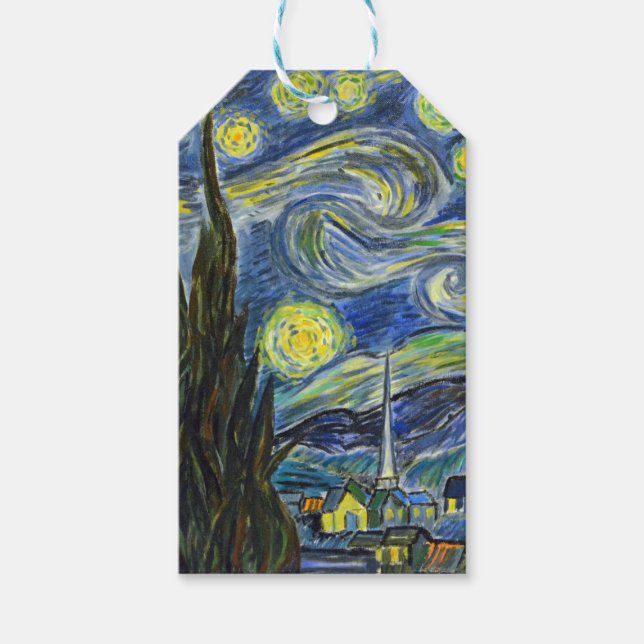 Starry Night, Van Gogh Gift Tags (Front)