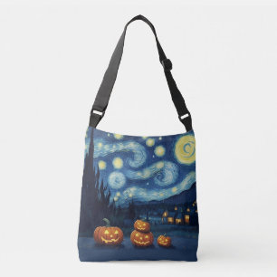 Starry Night Van Gogh Halloween Crossbody Bag