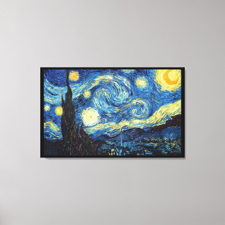 Starry Night Van Gogh Imitation Style Painting Canvas Print