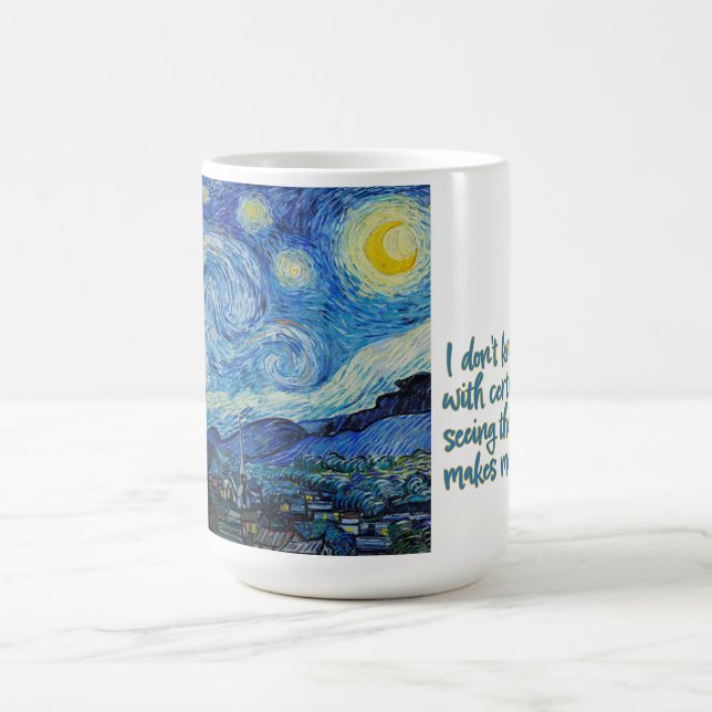 Starry Night, van Gogh Mug (Center)