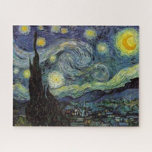 Starry Night - van Gogh Painting Art Jigsaw Puzzle (Horizontal)