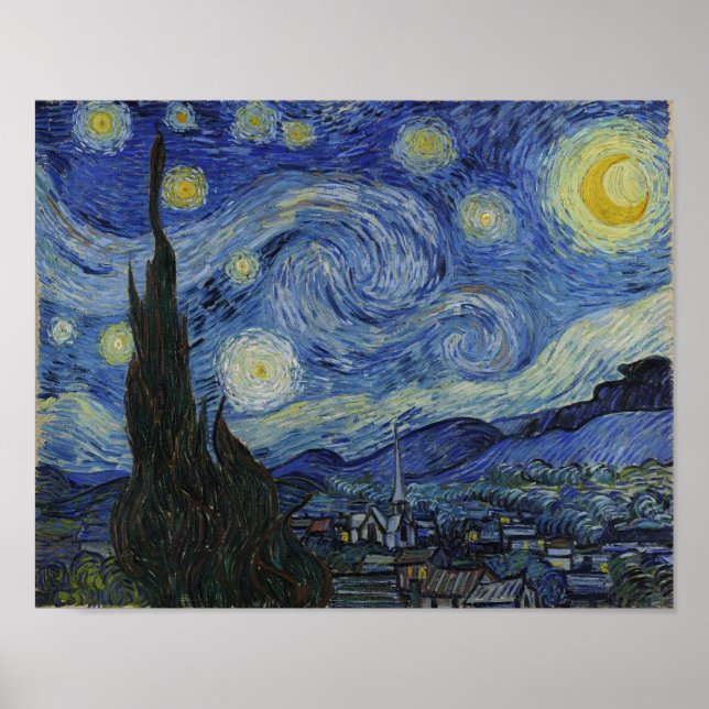 Starry Night, Van Gogh Poster (Front)