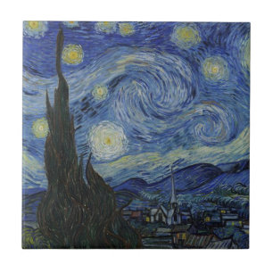 Starry Night - Van Gogh  Tile