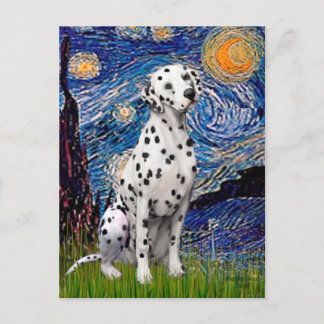Starry Night (Vertical) - Dalmatian Postcard