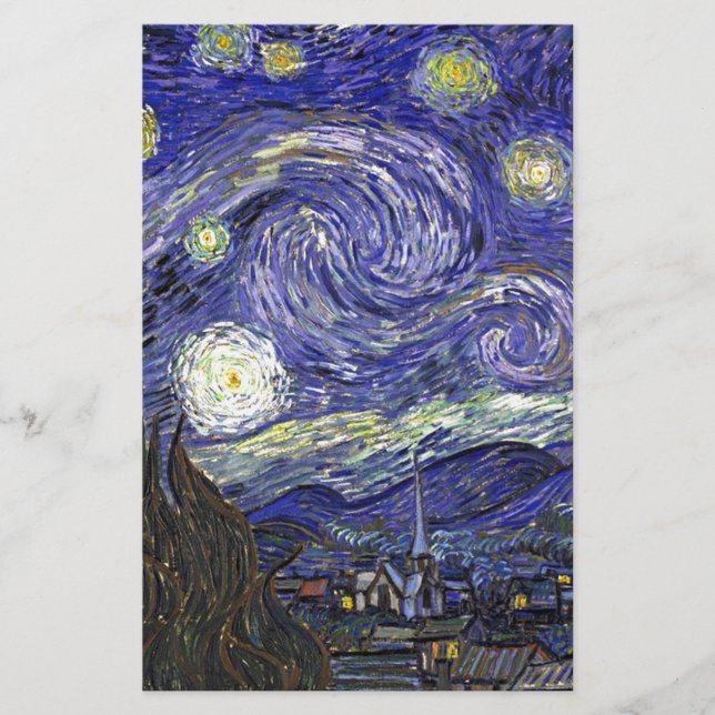 Starry Night, Vincent Van Gogh. (Front)