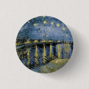  Starry Night  Vincent  van Gogh    3 Cm Round Badge