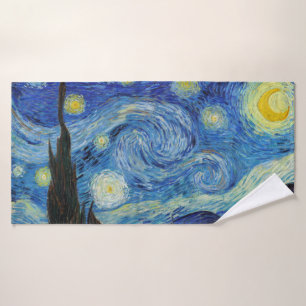 Starry Night, Vincent van Gogh Bath Towel