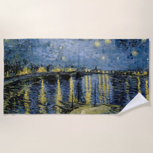  Starry Night  Vincent  van Gogh     Beach Towel