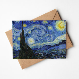 Starry Night   Vincent Van Gogh Card