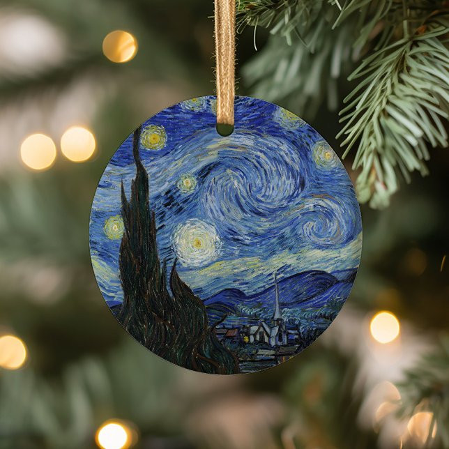 Starry Night | Vincent van Gogh Ceramic Tree Decoration (Creator Uploaded)