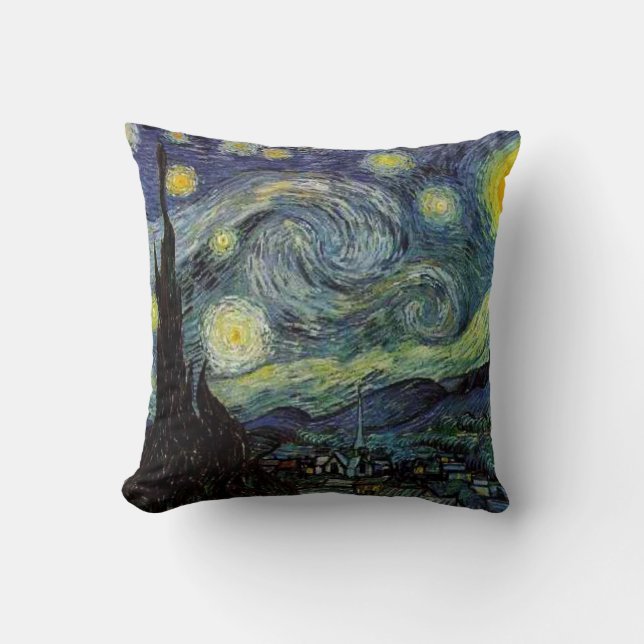 Starry Night, Vincent Van Gogh. Cushion (Front)