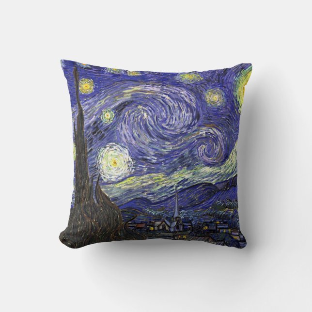 Starry Night, Vincent Van Gogh. Cushion (Front)