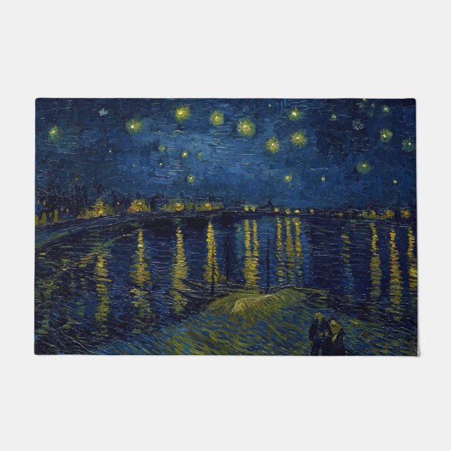 Starry Night, Vincent van Gogh Doormat (Front)
