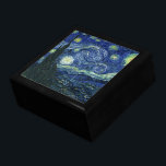 Starry Night Vincent van Gogh Fine Art Painting Gift Box<br><div class="desc">Vincent van Gogh (Dutch, 1853 - 1890) Starry Night, 1889, Oil on canvas Unframed: 73 × 92 cm (28.7 × 36.2 in) This painting depicts the view from the east facing window of Van Gogh's asylum room at Saint-Rémy-de-Provence, he added an idealised village. It has been in the permanent collection...</div>