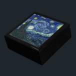 Starry Night Vincent van Gogh Fine Art Painting Gift Box<br><div class="desc">Vincent van Gogh (Dutch, 1853 - 1890) Starry Night, 1889, Oil on canvas Unframed: 73 × 92 cm (28.7 × 36.2 in) This painting depicts the view from the east facing window of Van Gogh's asylum room at Saint-Rémy-de-Provence, he added an idealised village. It has been in the permanent collection...</div>
