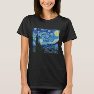Starry Night Vincent van Gogh Fine Art Painting T-Shirt