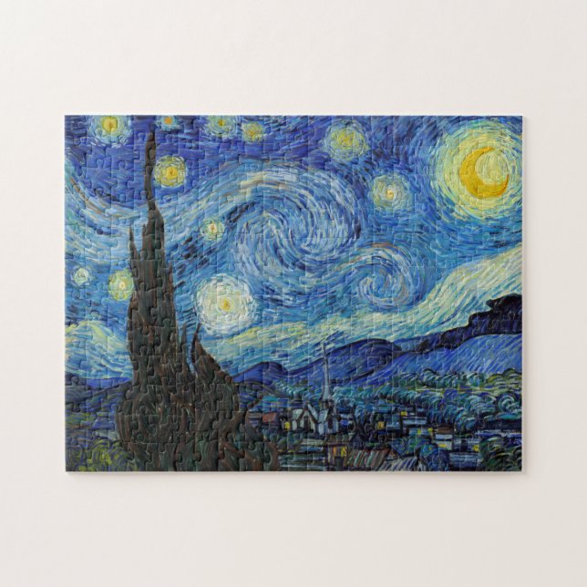 Starry Night, Vincent van Gogh Jigsaw Puzzle (Horizontal)