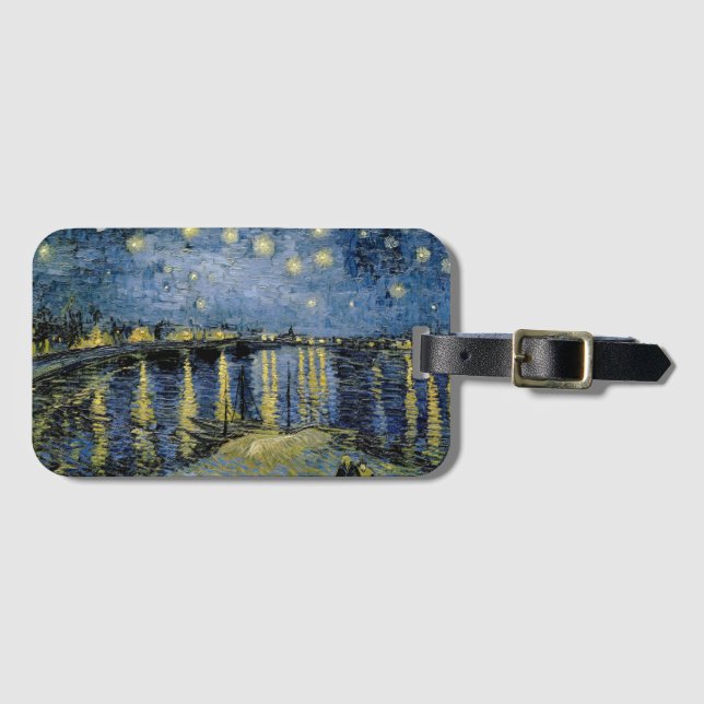  Starry Night  Vincent  van Gogh     Luggage Tag (Front Horizontal)