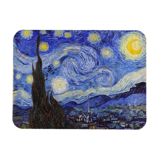 Starry Night , Vincent van Gogh Magnet (Horizontal)