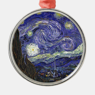 Starry Night, Vincent Van Gogh. Metal Tree Decoration