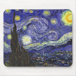 Starry Night, Vincent Van Gogh. Mouse Mat
