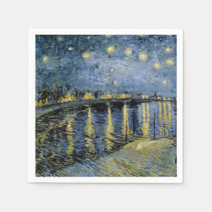  Starry Night  Vincent  van Gogh     Napkin