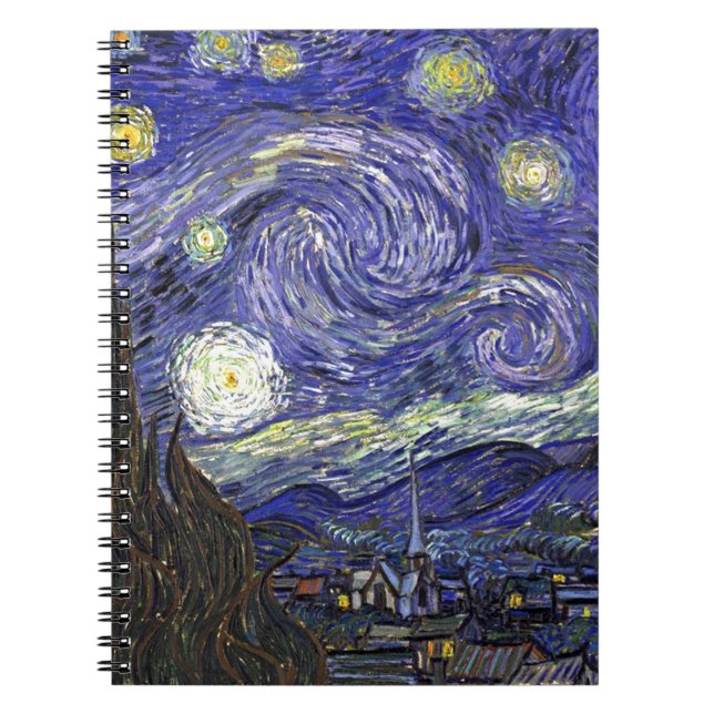 Starry Night, Vincent Van Gogh. Notebook (Front)
