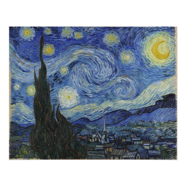 Starry Night Vincent Van Gogh Photo Print (Front)
