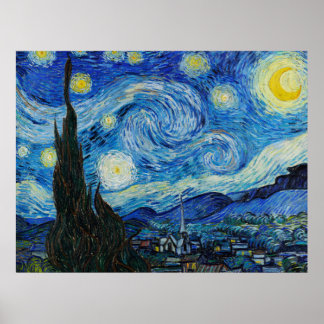 Starry Night Vincent Van Gogh   Poster