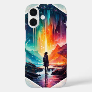 Starry Night Wanderlust: A Whimsical Adventure iPhone 16 Case