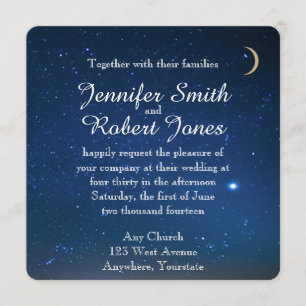 Starry Night Wedding Invitation