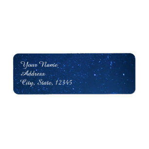 Starry Night Wedding Label