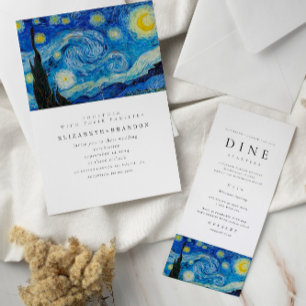 Starry Night Wedding Menu